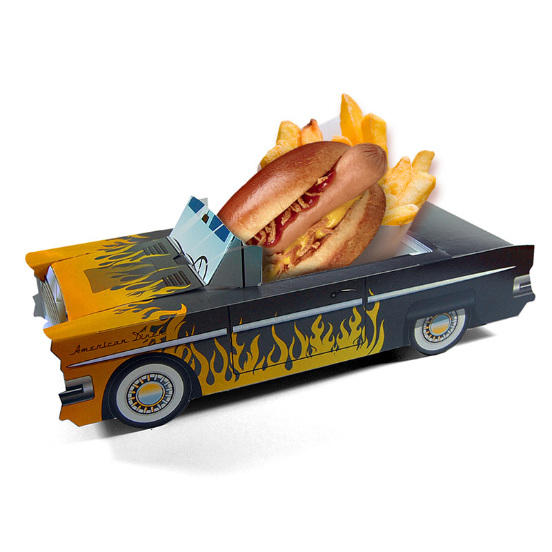 Vlammen Cadillac fire 2 menubox Bellus Toys