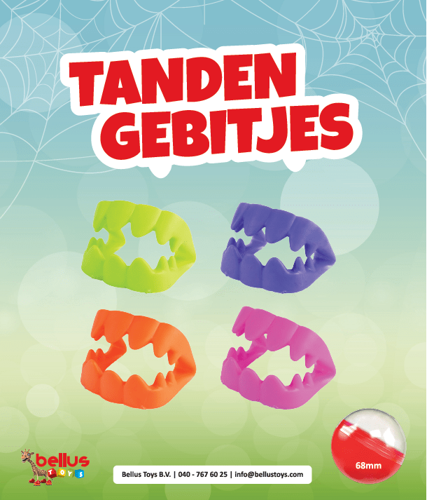Capsule tanden gebitjes (68 mm)